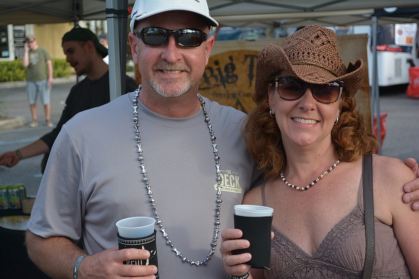 Brad and Jennifer McMillian of Bradenton were loving their first visit to Heroes Party at the Ranch.