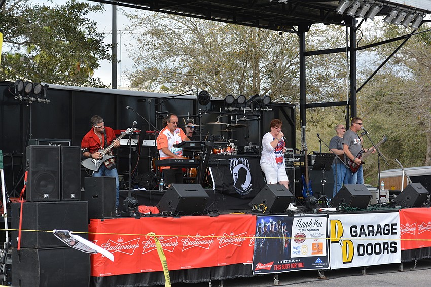 The band Archer was the first of three to perform at Heroes Party at the Ranch.