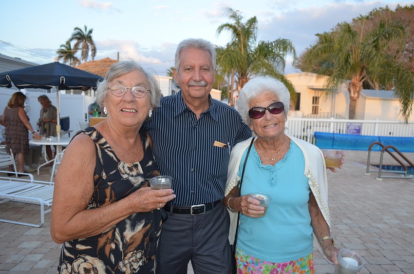 Cathy Macduff, Manager Fred Bez and Phyllis Lewis