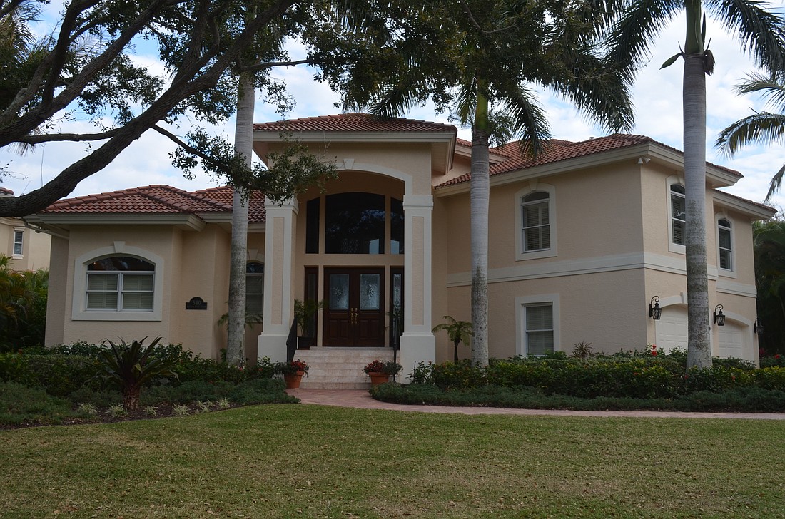 The home at 540 Harbor Point Road has four bedrooms, four-and-a-half baths, a pool and 4,447 square feet of living area.