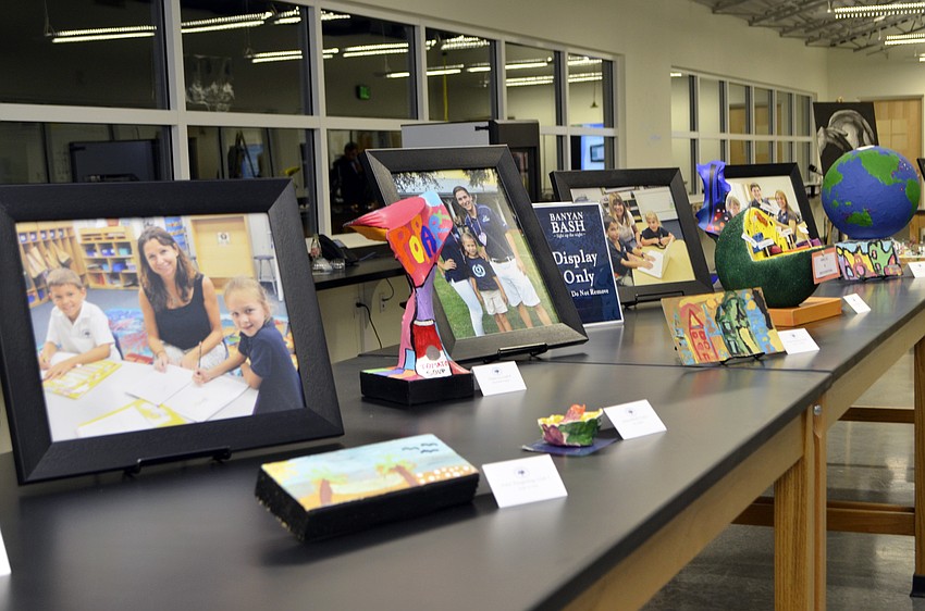 Student art was showcased in the Dart STEM Center during Banyan Bash.