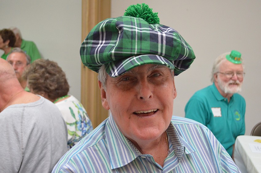 John Auld shows off his Scottish and Irish heritage. He says he wears this hat for many occasions like St. Patrick's Day, St. Patrick's Day and St. Patrick's Day.