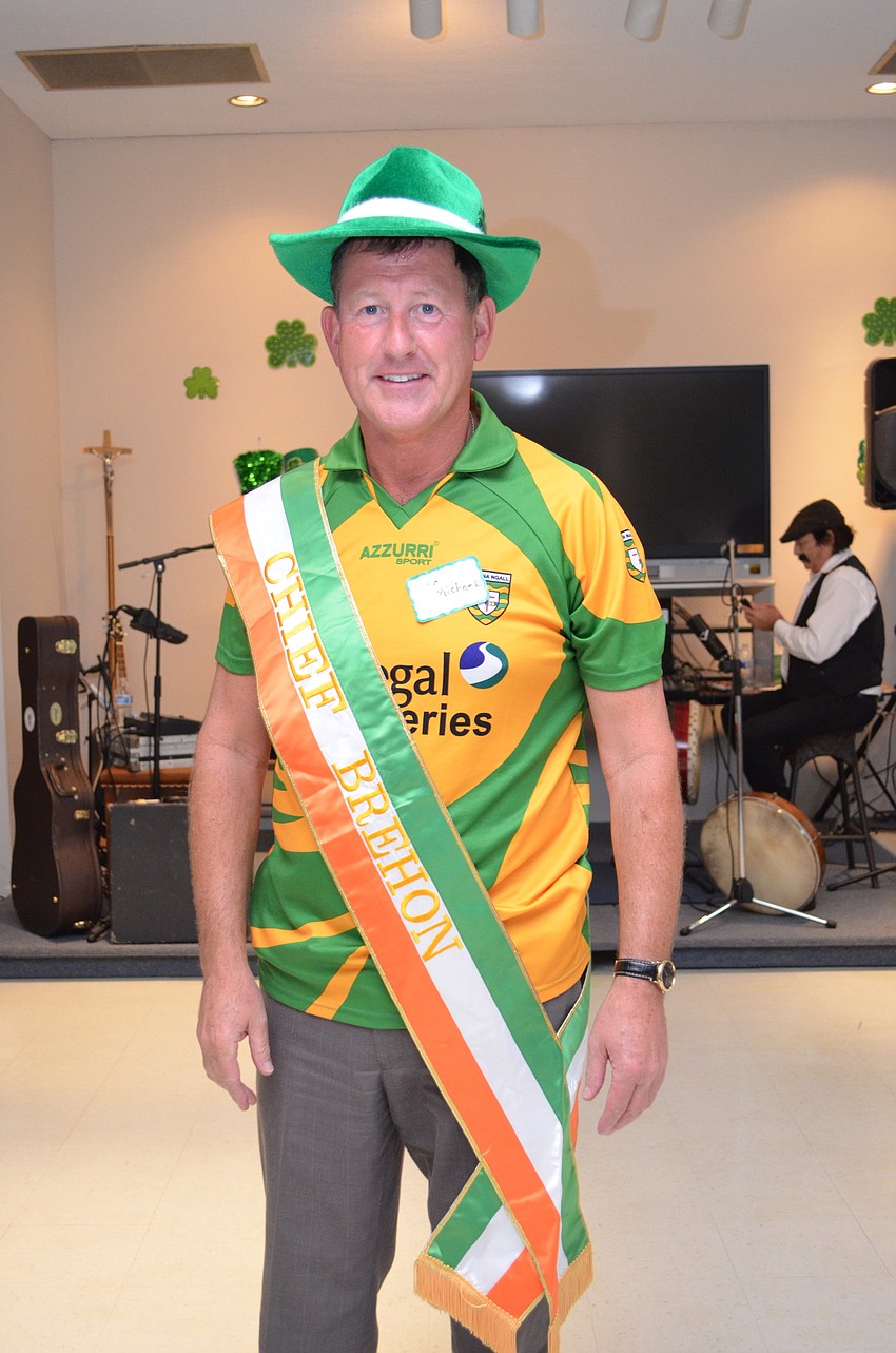 The Rev. Michael Cannon dons the jersey for his native Donegal County in Ireland.