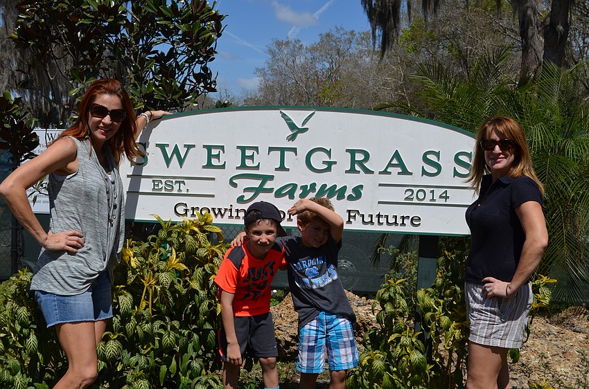 Kimberly and Zackary Manooshian with Morgan and Aimee Angel