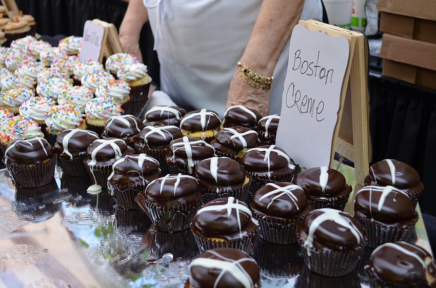 Flavors like the Boston creme cupcake were available for tasting from Cakes by Ron.
