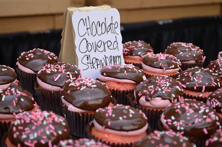 The chocolate covered strawberry was a decadent crowd pleaser from Cakes by Ron.