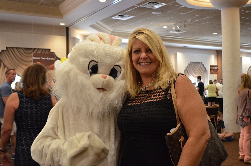 Carol Bourbeau had a chance to catch up with the Easter Bunny.