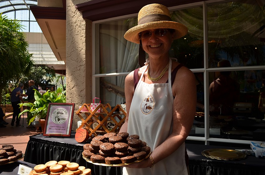 Marla Robbins known as 'The Brownie Lady' with a batch of her original brownies.