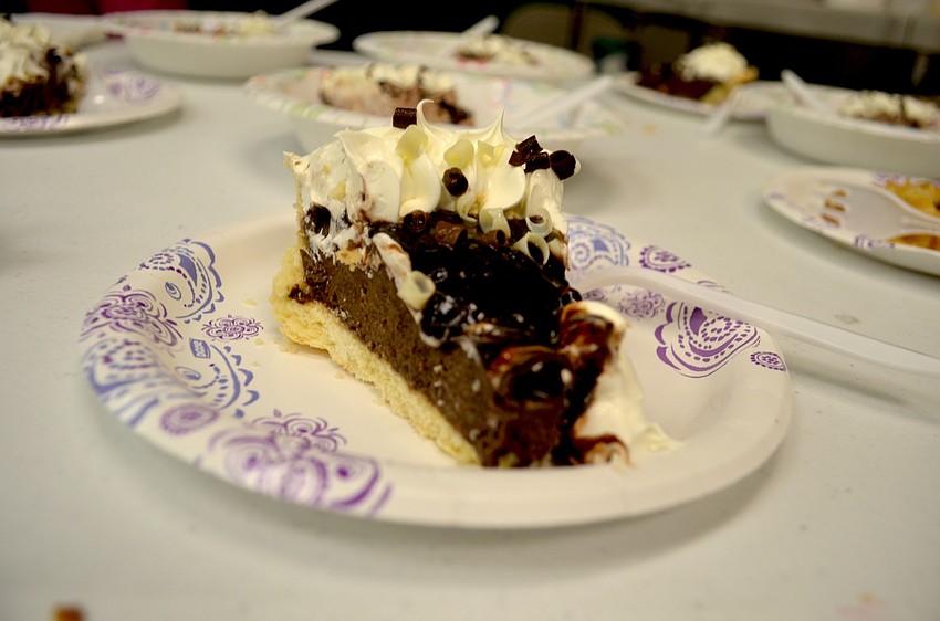 Nolan students snacked on chocolate cream, apple, cherry and other types of pies.