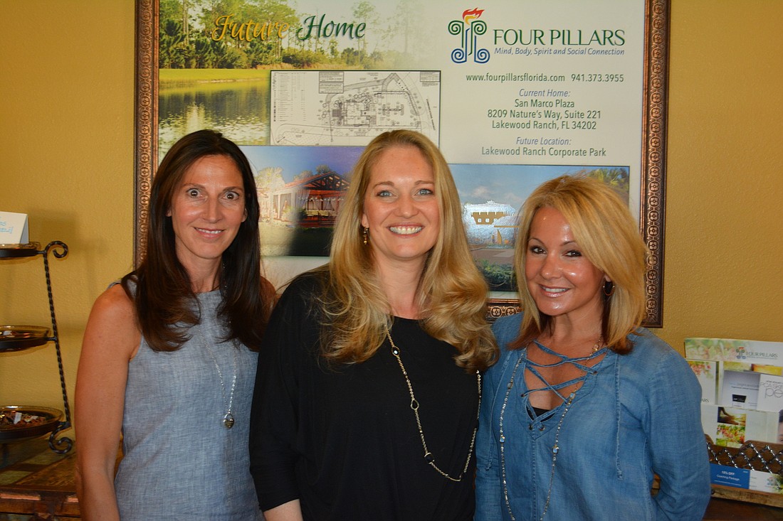 Leanne Spofford, Cheri Christiansen and Nancy Brown supply much of the passion behind "Four Pillars," a new spa and wellness retreat in Lakewood Ranch.