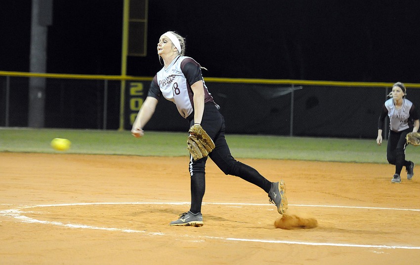 Junior Lexi Phelps earned the win on the mound for Braden River.