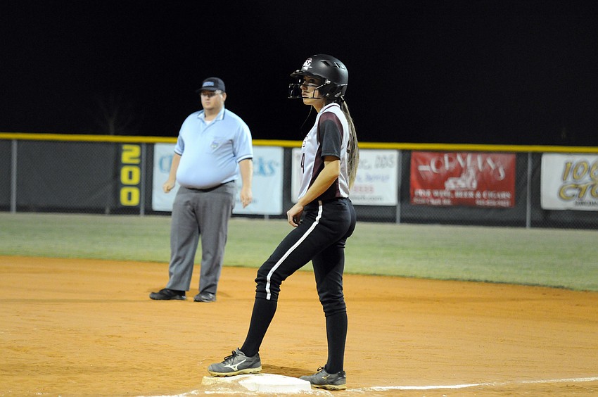 Braden River junior Ali Yawn came on to pinch run.