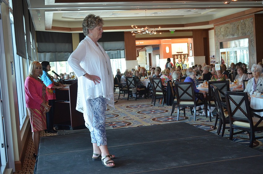 Deirdre Schueppert models.