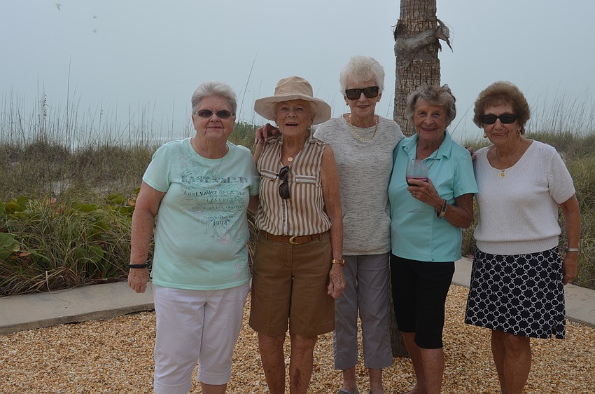 Gerry Mohr, Madeline Raftery, Eileen Gildea, Gladys Henry and Eleanor Carnese