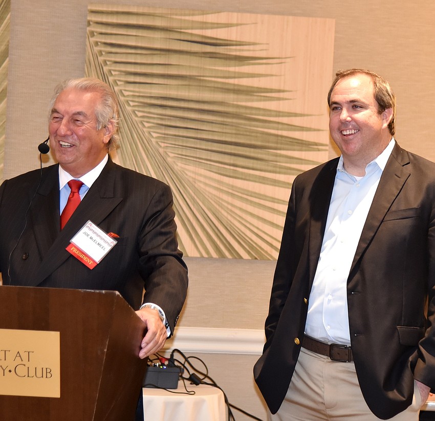 President Joe McElmeel and Joe Gruters, chairman of the Republican Party of Sarasota County