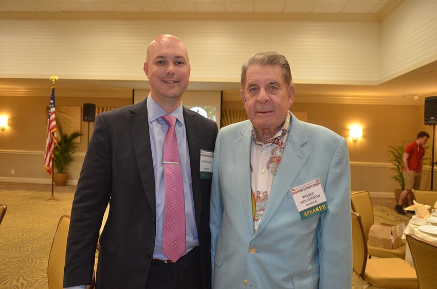 Justin Daley and Woody Wolverton, of event sponsor Ameriprise