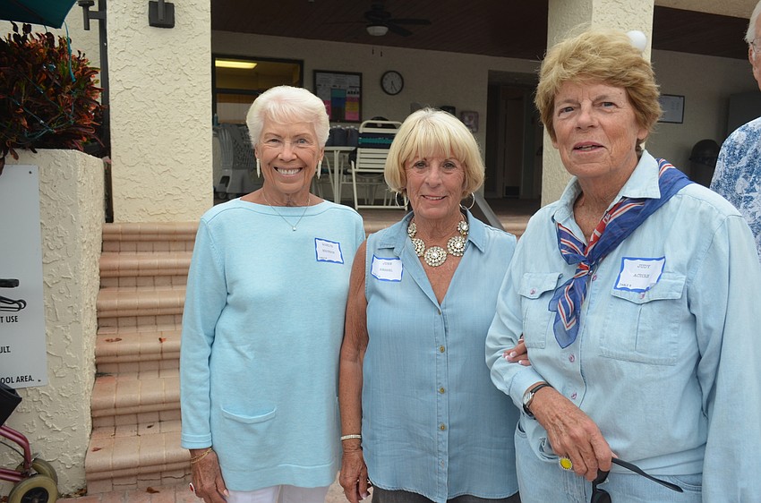 Roselyn Erickson, June Hessel and Judy Achre