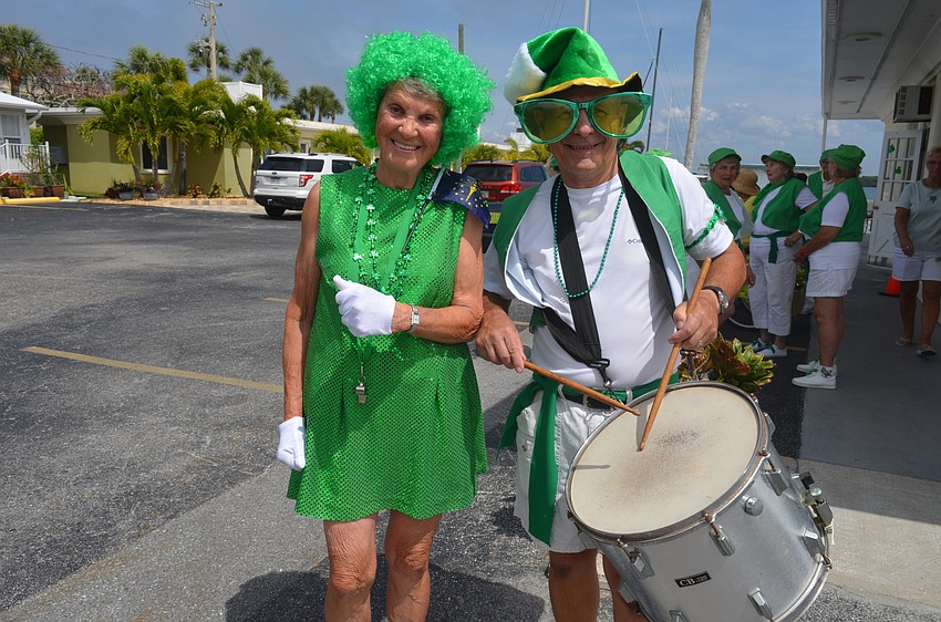 Band leader Mary Ann Dye and drummer Jim Kryway