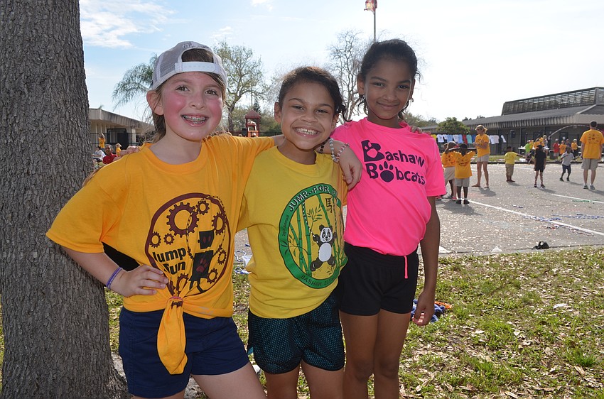 Second-graders Madison Bryant, Arianna Price and Dereon Lovette have been best friends since they were babies, they said.