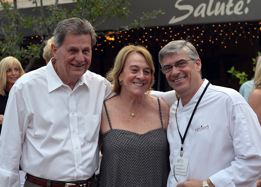 Steve and Terri Stottlemyer with Chef Paul Mattison