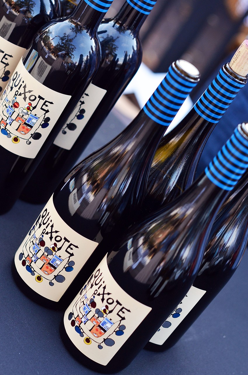 Guests enjoyed a wine tasting before being seated for dinner at Banquet on the Block.