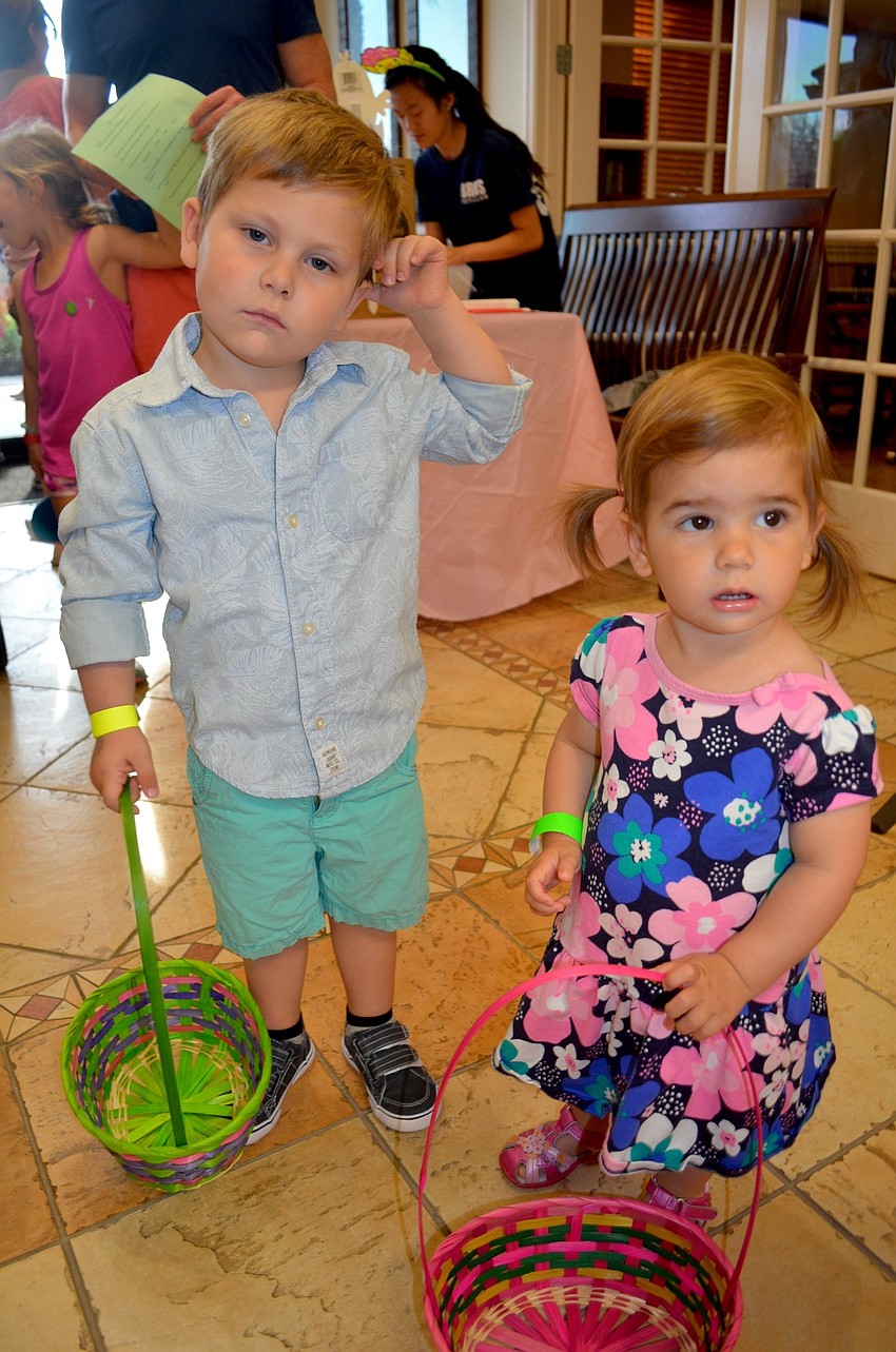 Don't let their serious expressions fool you. Phillip and Olivia Zimmermann anxiously wait for the hunt to start.