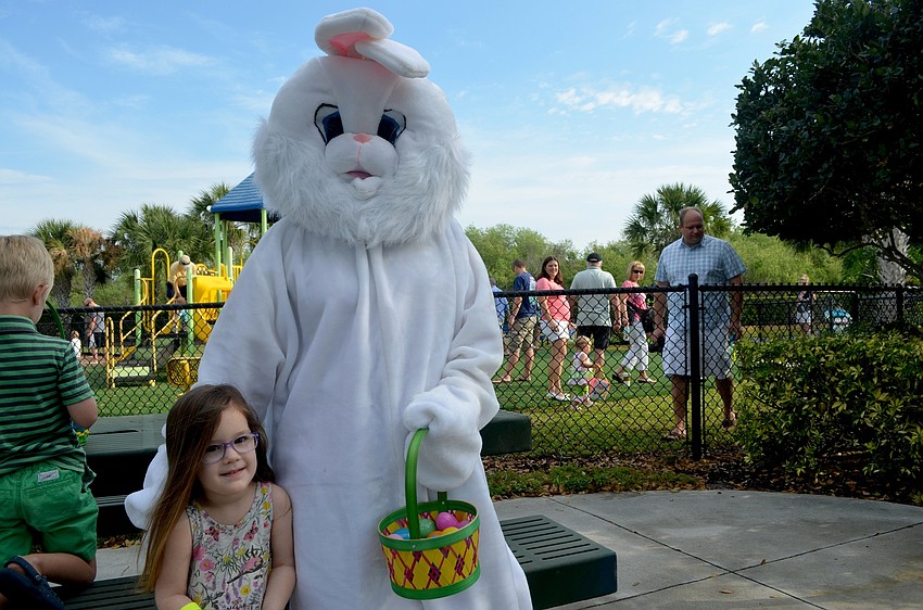 Roxie Breit makes a new friend.