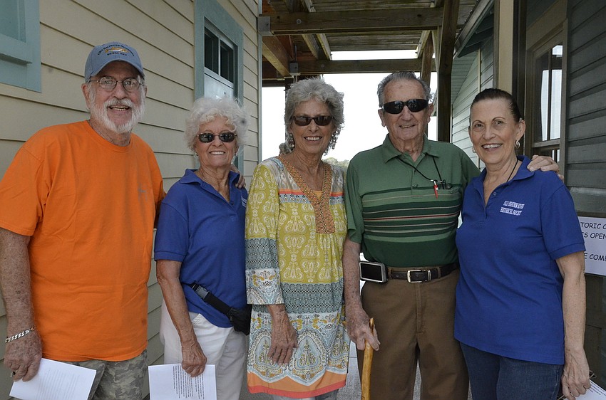 Bill Halstead, Lynn Dallesandro, Peggy Christ, Frank Gamsky and Yvonne Bedell with the Friends of the Braden River