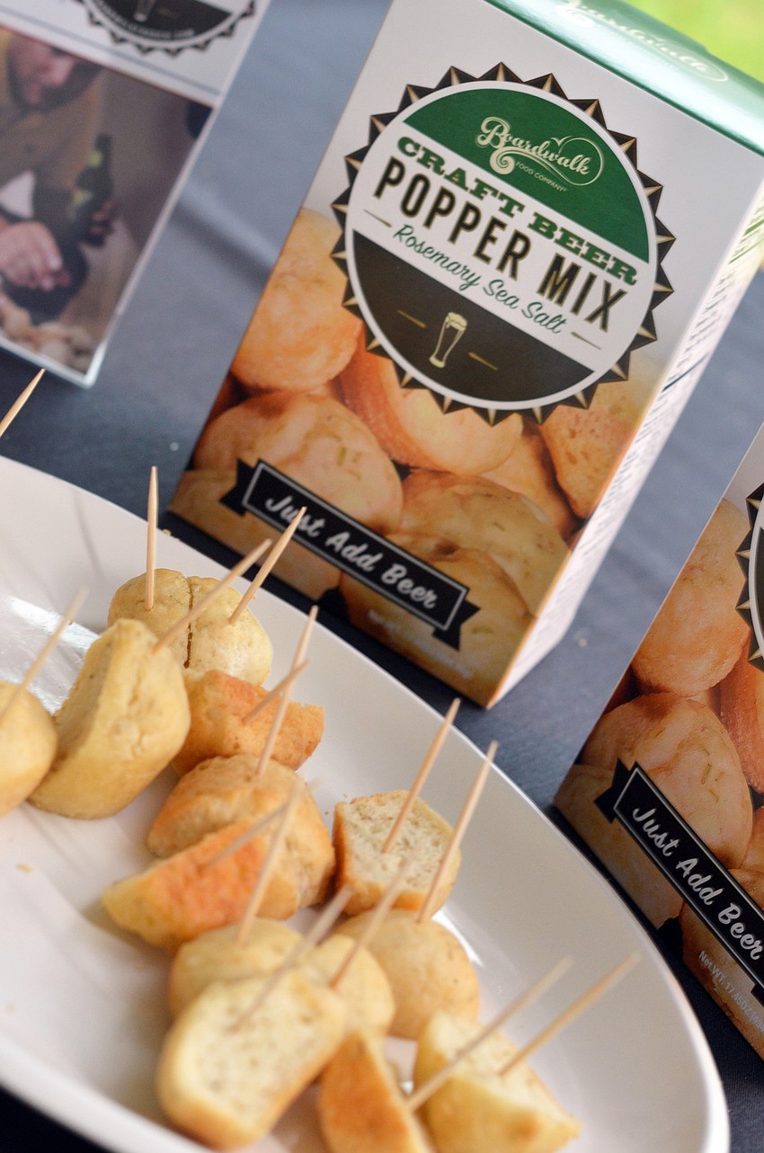 Boardwalk Food Company featured poppers and pretzels at the Florida Winefest and Auction's Grand Tasting Brunch and Auction.