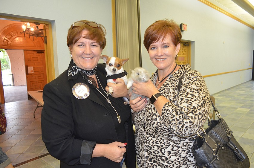 Riana Rawson and Debi Kleer with Pipsqueak and Bubbles