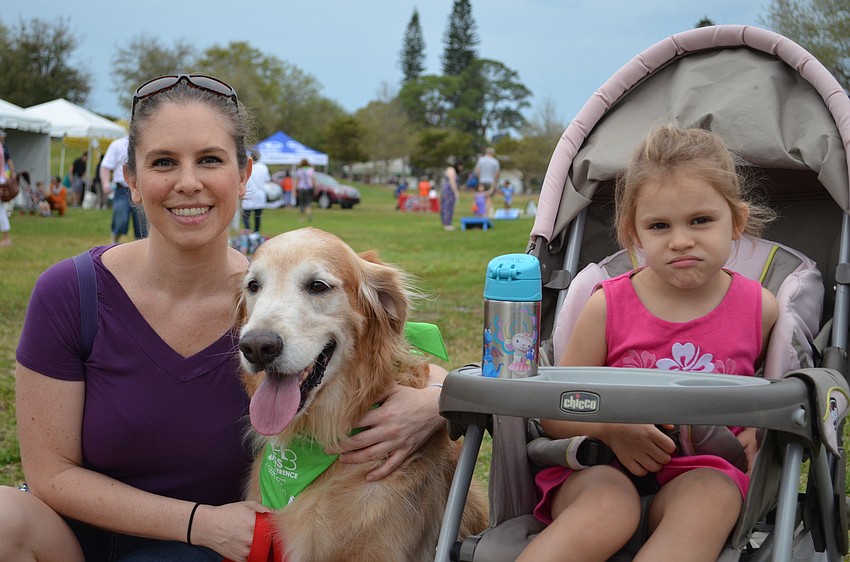 Margaret Strausser with Charlie and Allison