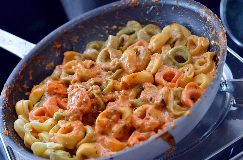 Cheese tortellini with tomato basil cream sauce  — Chef Jeremy Adams, Cosimo's