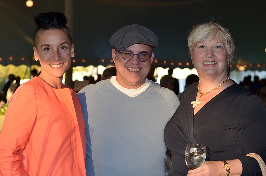 Julie Pepi and Christian Hershman with Christine Sandrib