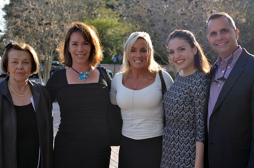 Polly Haller, Jill Brannan, Tracy Icapawana, Sophia Masterson and Peter Masterson