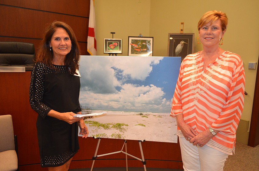 Featured artist Mary Lou Johnson and Susan Graf