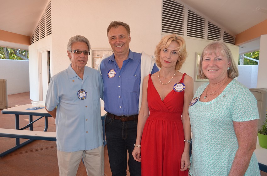 Gene Luca, Andreas and Brigitte Porwol and President Carol Erker
