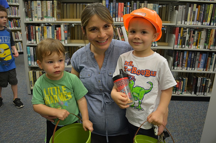 Andrew, Michele and Ethan Sizler have fun together.
