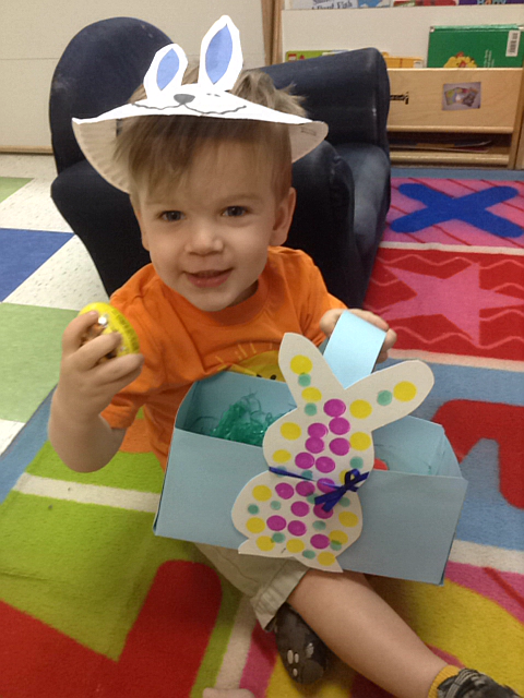 (CONTRIBUTED) Miles Harter shows off his Easter loot.