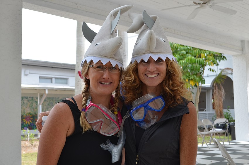 Parent Teacher Organization volunteers Kollene Carlsson and Monica Divari.