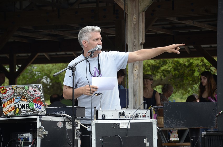 Eric Martin of Bradenton Sarasota Sound was the announcer for the event.