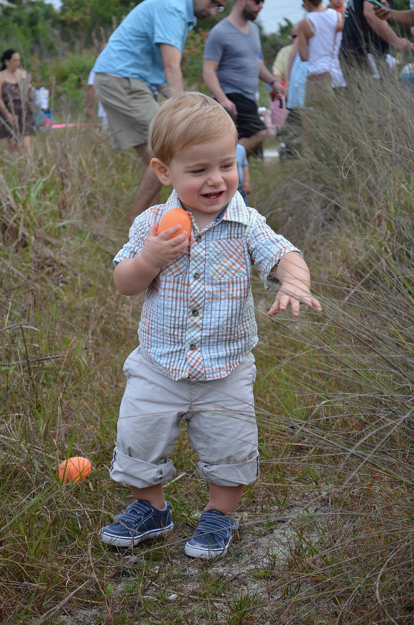 Josiah Lawrence was perfectly content with his one Easter egg.