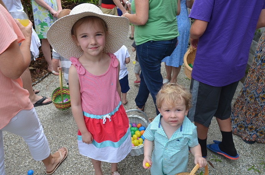 Brigid Sullivan, 5, and brother, Charlie, 1