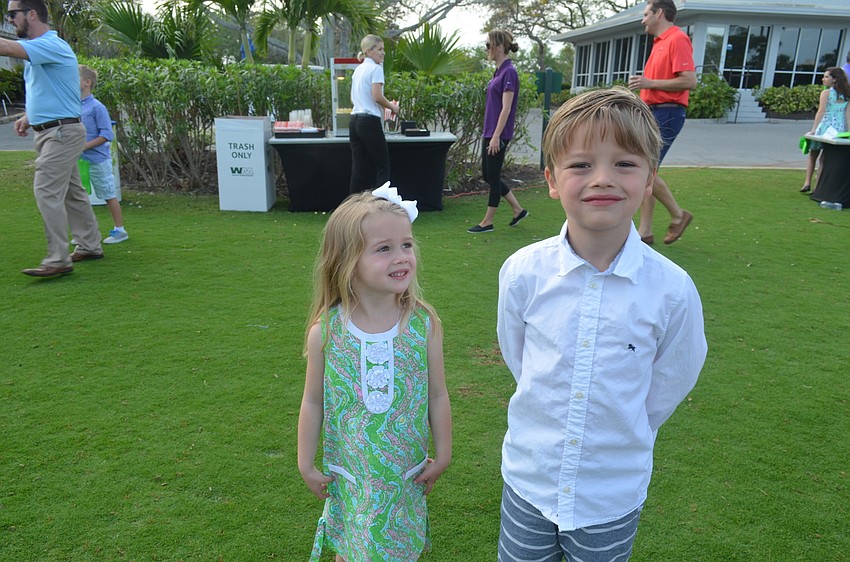 Caitlin Cail, 4, and brother Jaxon, 6