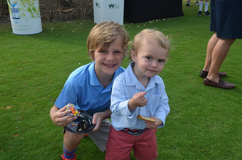 Luke Nolan, 9, and brother, Tanner, 1