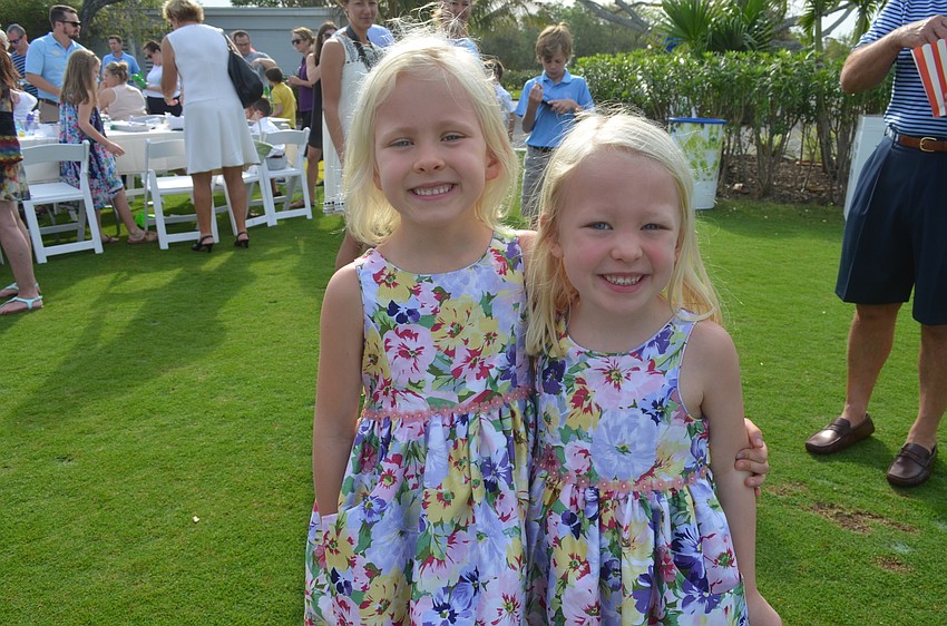 Twins Lilly and Madison Harris, 6
