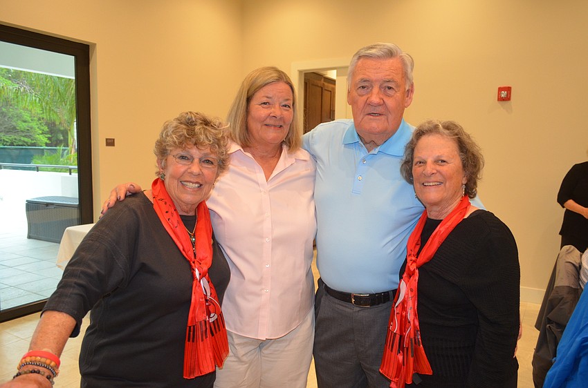 Key of Sea assistant Lois Hauselman, Jackie and Jim Skidmore and founder Judie Lutsky