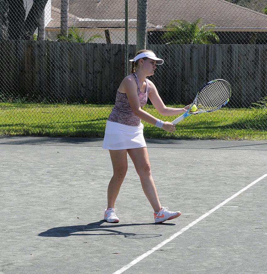 Riverview's Amanda Natherson advanced to the No. 5 singles final.