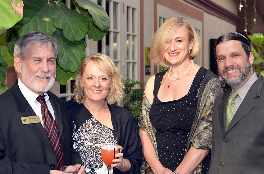 Ben Berman, Melissa Werbow, Emma Joels and Rabbi Michael Werbow
