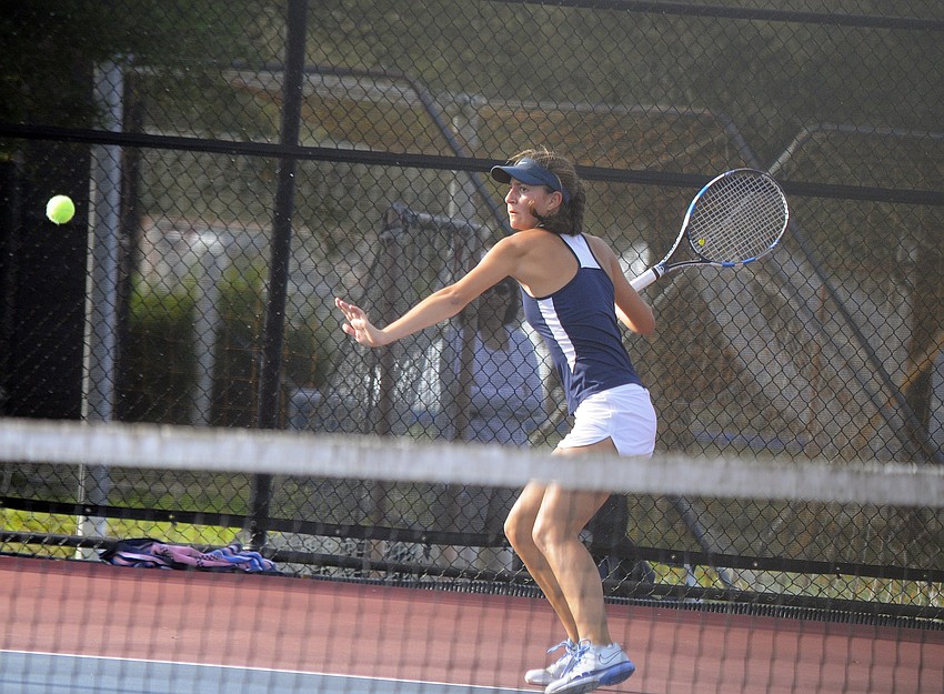 Out-of-Door-Academy's Sydney Sforzo won district titles at No. 2 singles and No. 1 doubles.