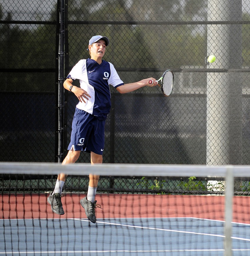 ODA's Jake Krug teamed up with his twin brother, Connor Krug, to win the No. 2 doubles title.